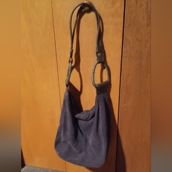 EUC Isaac Mizrahi Genuine Brown Suede Leather Hobo Bag - Picture 7 of 7